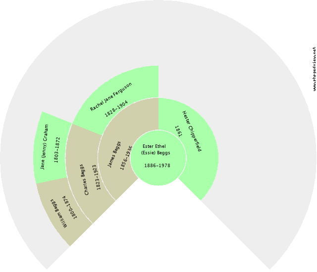Elizabeth Harriet Beggs Circle Diagram